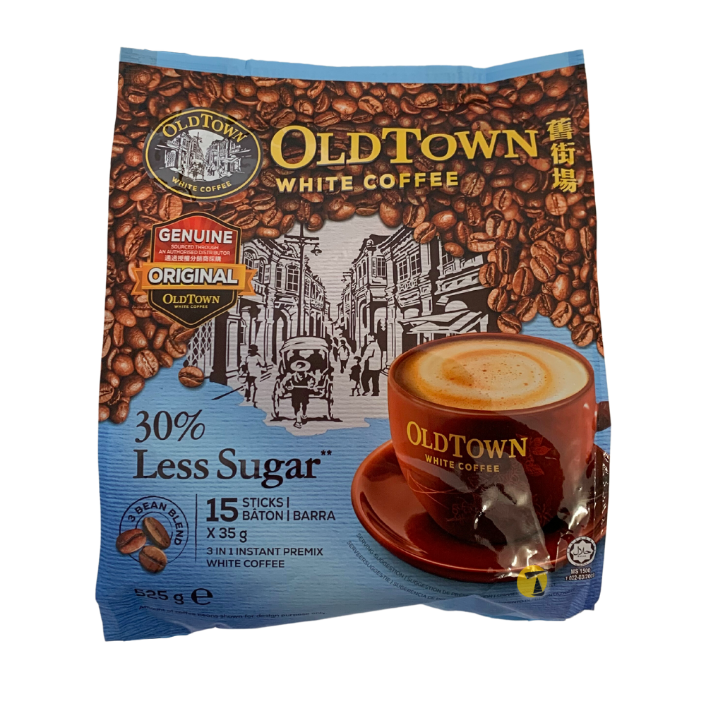 OldTown 3 in 1 White Coffee - Less Sugar - 20x(15 x 35g Sticks)