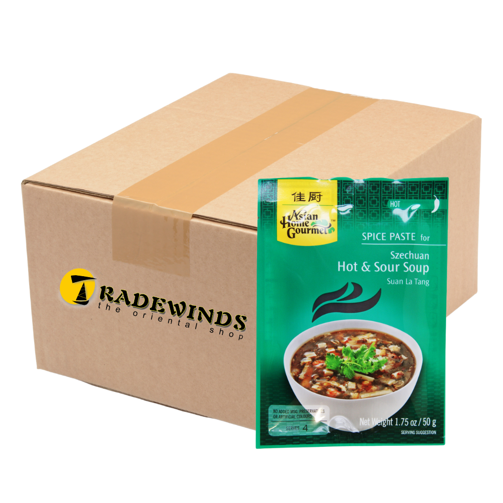 Asian Home Gourmet - Szechuan Hot & Sour Soup Suan La Tang - 12 x 50g
