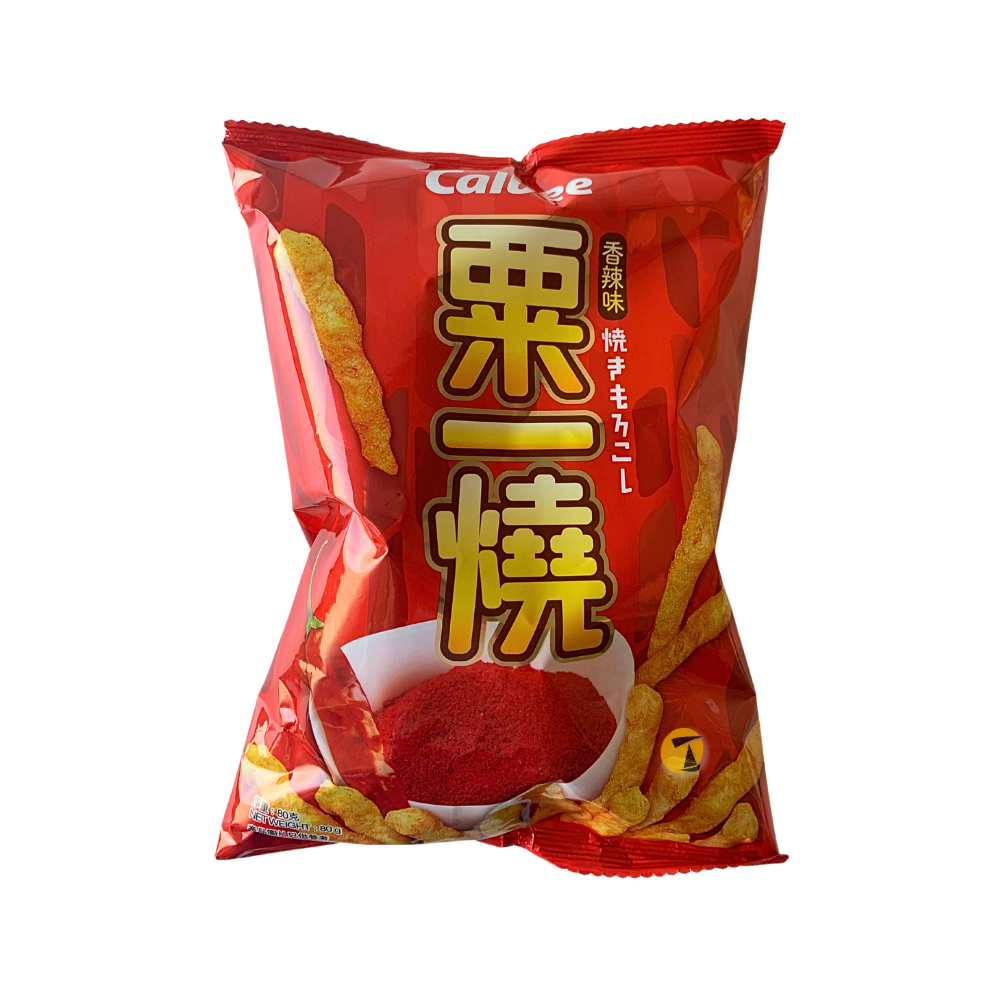 Calbee Grill-A-Corn Sticks Hot & Spicy - 20x80g