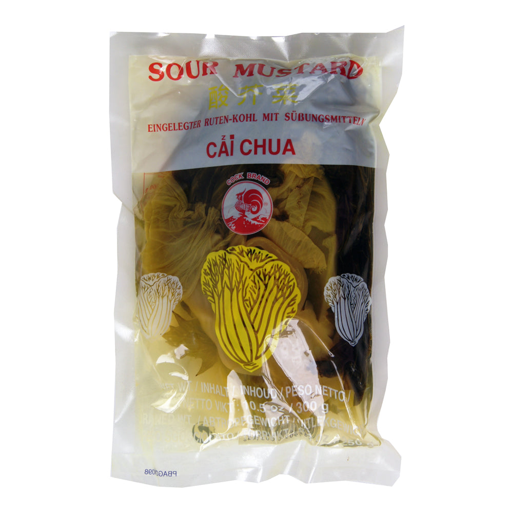 Cock Brand Sour Mustard Cai Chua - 36x300g