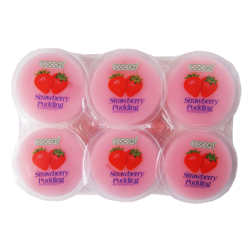 Cocon Strawberry Nata De Coco Pudding - 16x(6x80g)