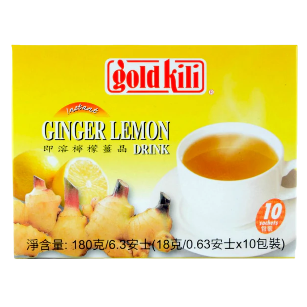 Gold Kili Instant Ginger Lemon Drink - 24x(10x18g Sachets)