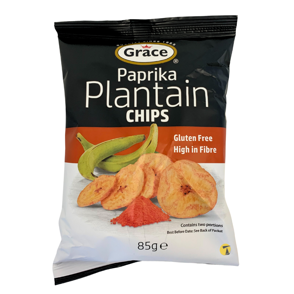Grace Paprika Plantain Chips - 9x85g