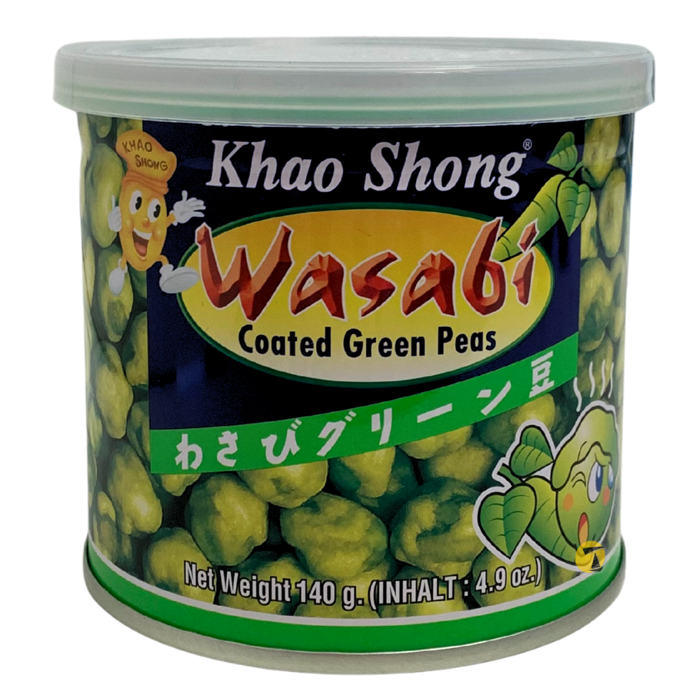Khao Shong Wasabi Coated Green Peas - 24x140g