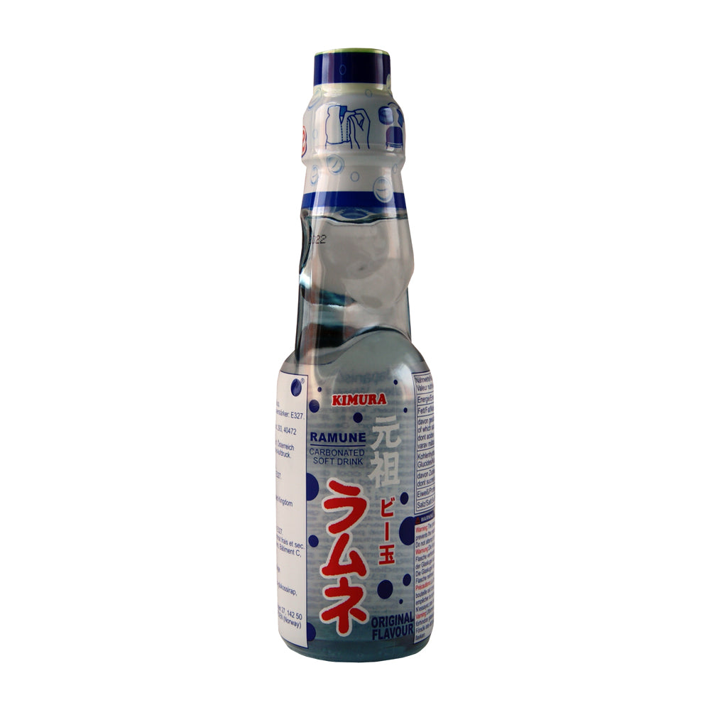 Kimura Ramune Carbonated Japanese Lemonade - 30x200ml
