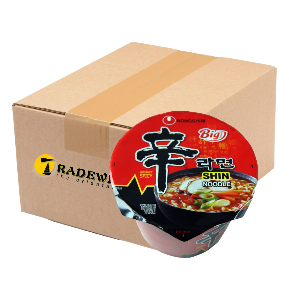 Korean Nong Shim Shin Cup Hot & Spicy Noodle Big Bowl - 16 Bowl