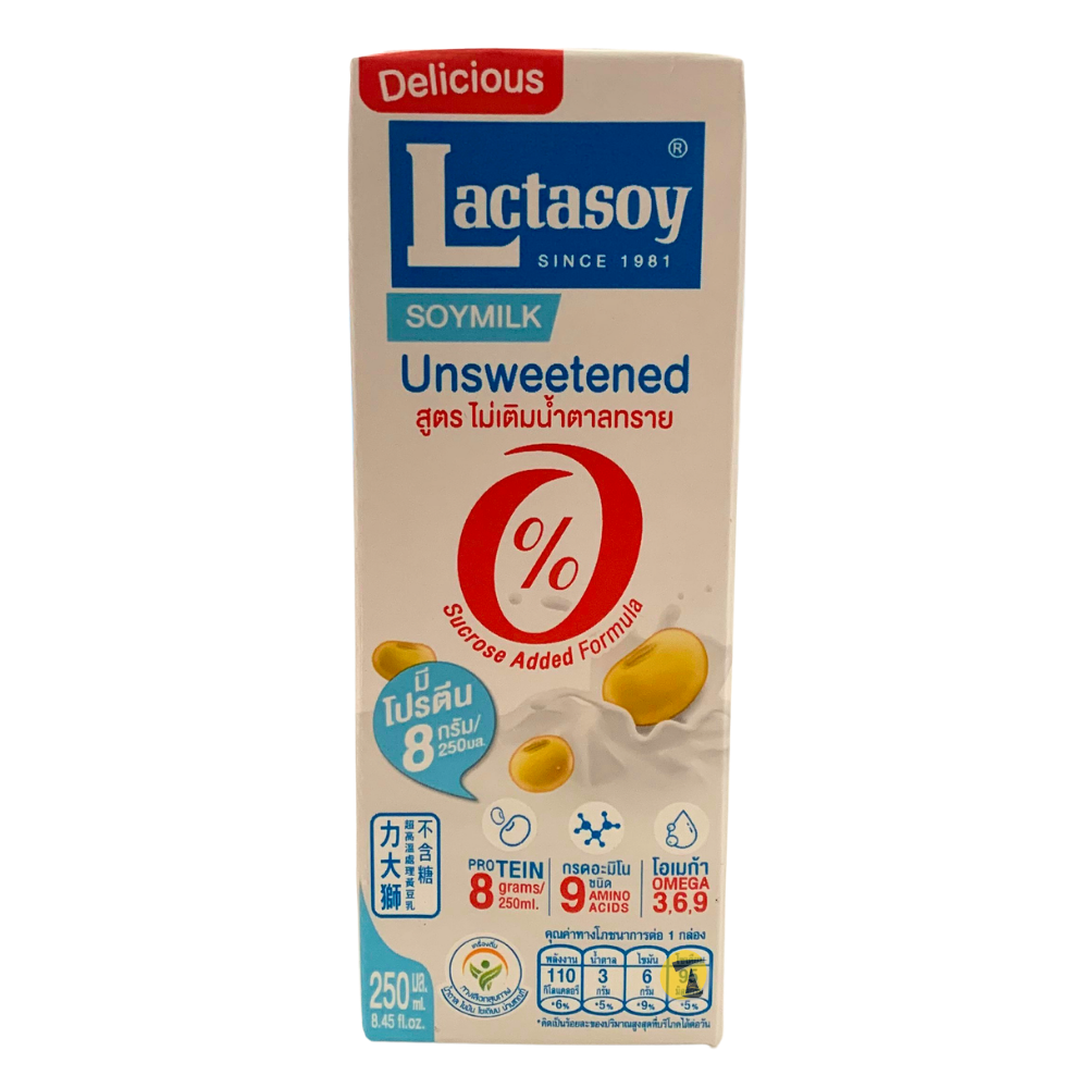 Lactasoy Unsweetened Soya Milk - 36x250ml