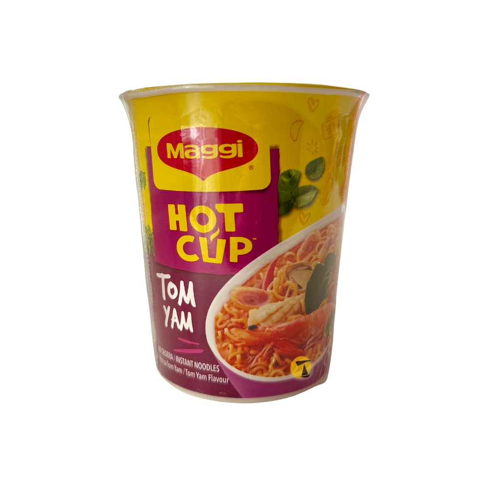 Maggi Hot CUP Tom Yam Flavour Noodles - 12x60g - BB: 31/08/2025