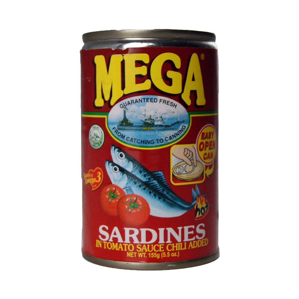 Mega Sardines in Tomato Sauce with Chilli - 48x155g