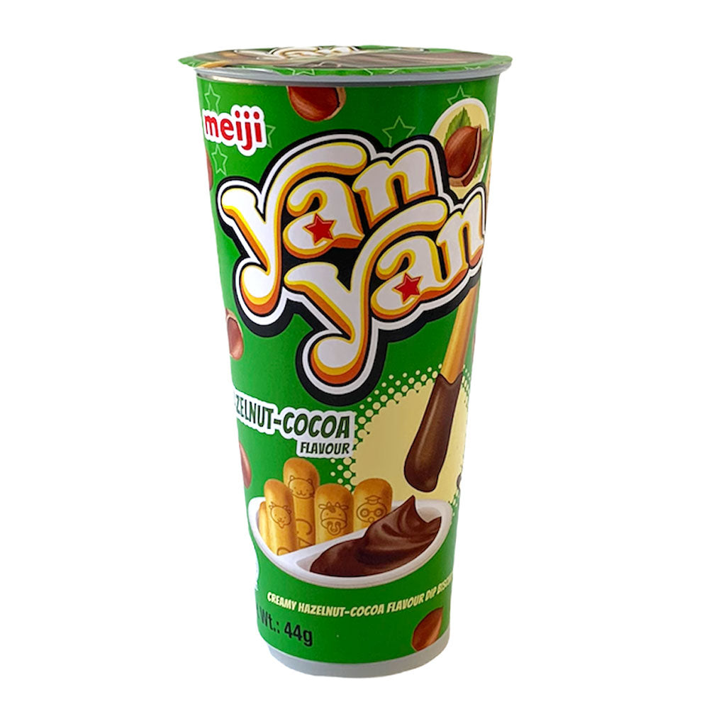 Meiji Yan Yan Choco Hazelnut Flavoured Dip Biscuit Snack - 80x50g