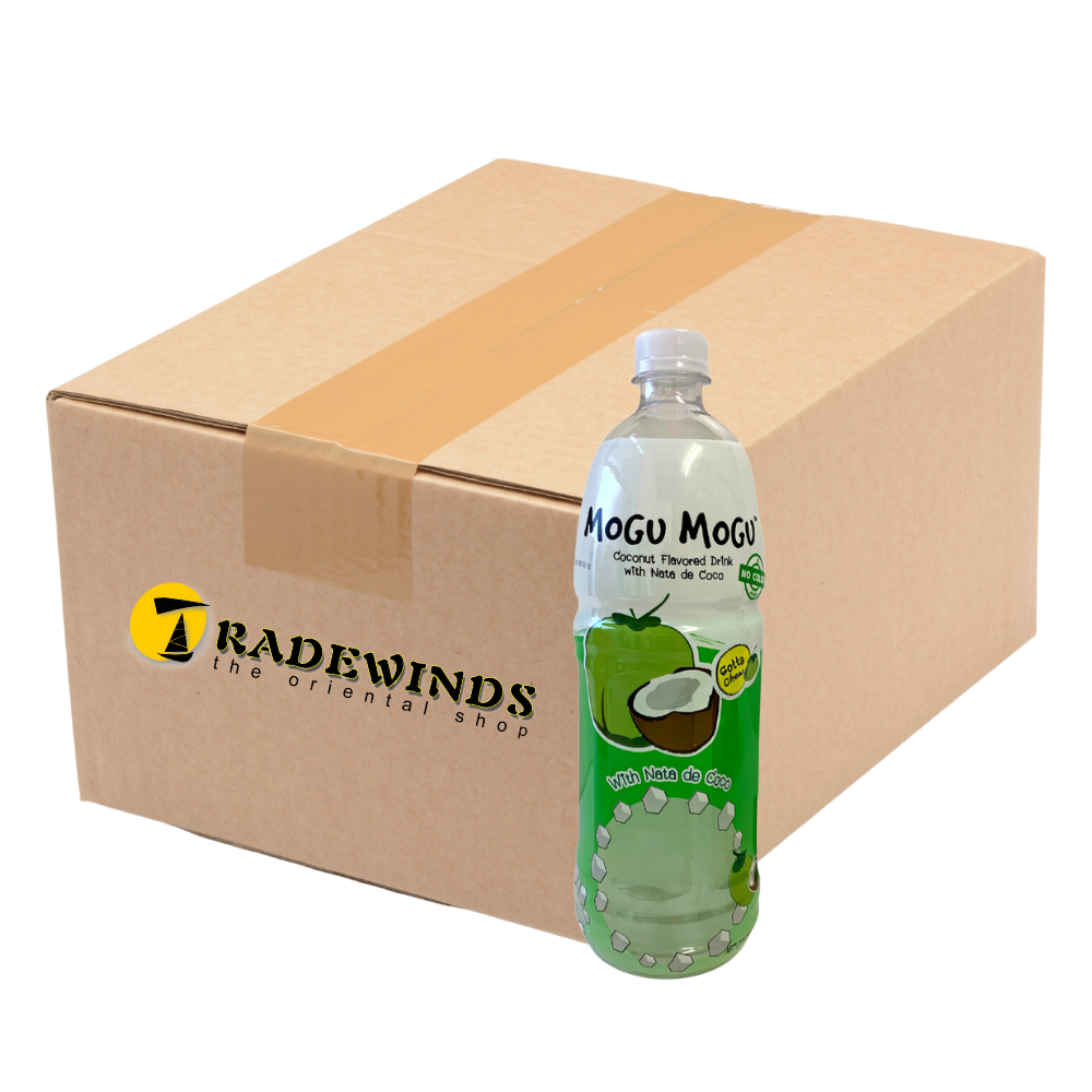Mogu Mogu Coconut Flavoured Drink with Nata de Coco - 12x1L