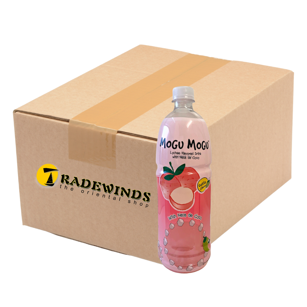 Mogu Mogu Lychee Flavoured Drink with Nata de Coco - 12x1L