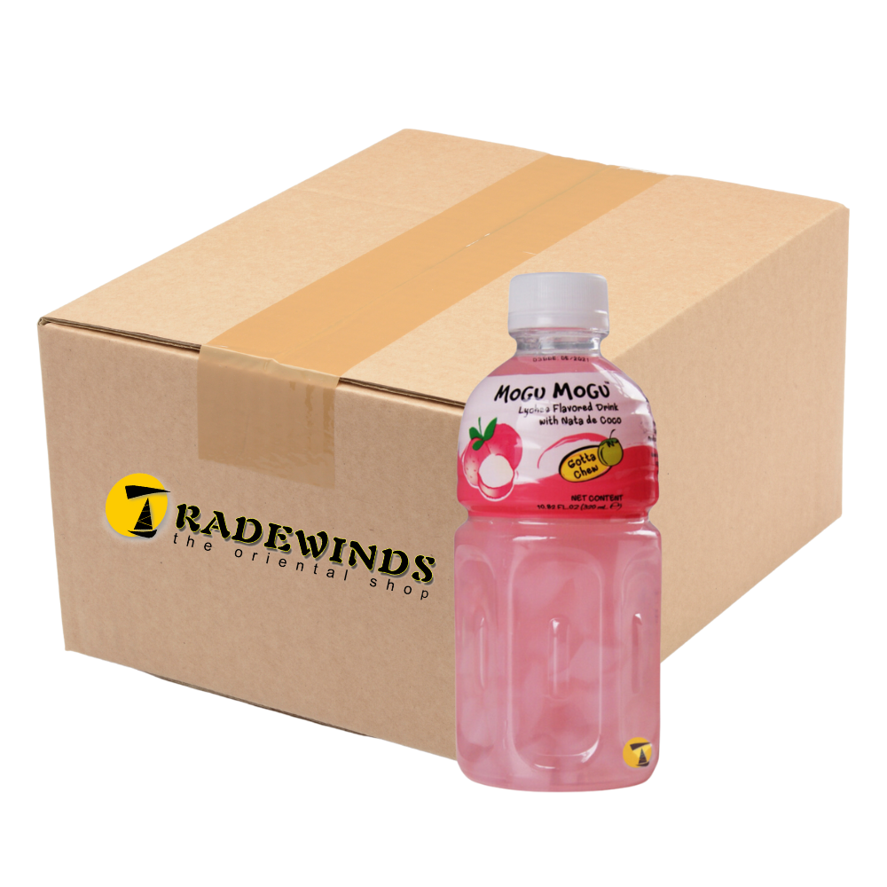 Mogu Mogu Lychee Flavoured Drink with Nata de Coco - 24 x 320ml
