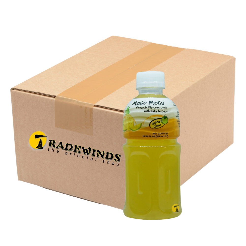 Mogu Mogu Pineapple Flavoured Drink with Nata de Coco - 24 x 320ml