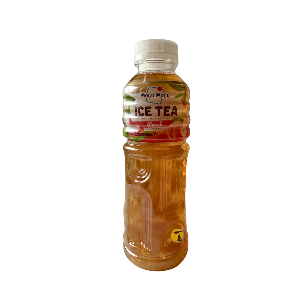 Mogu Mogu Peach Flavoured Ice Tea with Nata de Coco - 24x450ml