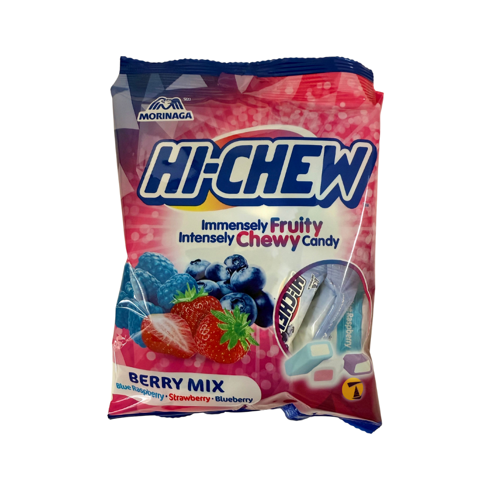 Morinaga Hi-Chew Berry Mix (Raspberry, Strawberry, Blueberry) Chewy Candy - 6x100g