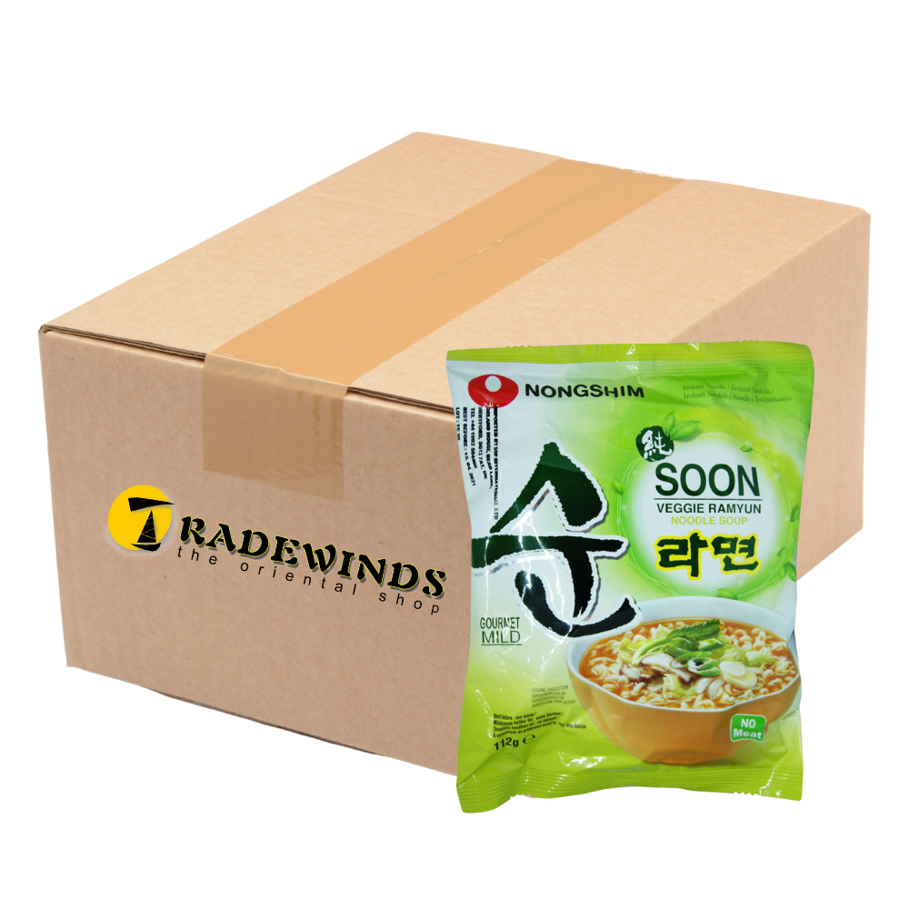 Nong Shim Veggie Ramen Mild Instant Noodle Soup - 20 x 112g