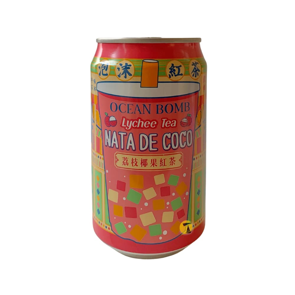 Ocean Bomb Lychee Tea Nata De Coco - 24x315ml