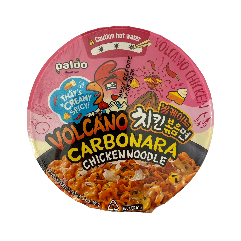 Paldo Volcano Carbonara Big Bowl Chicken Noodle - 6x105g