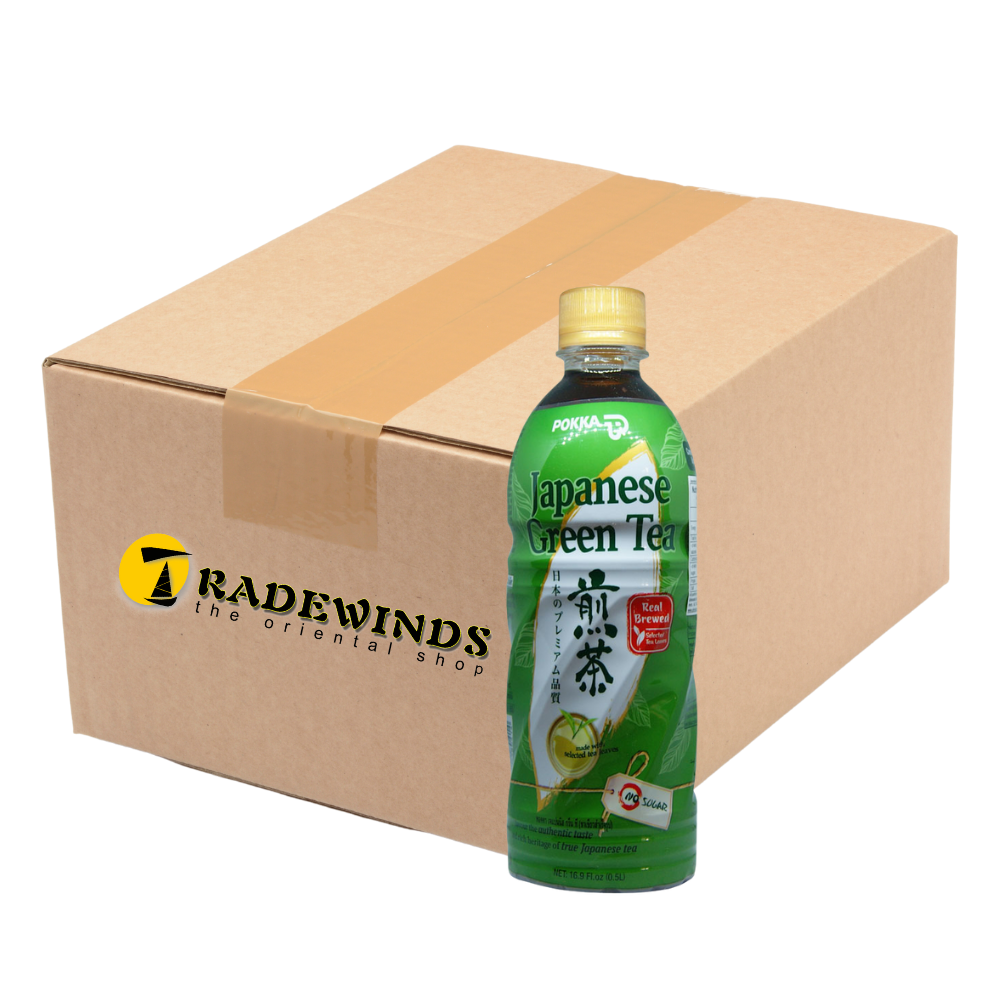 Pokka Japanese Green Tea - No Sugar - 24x500ml