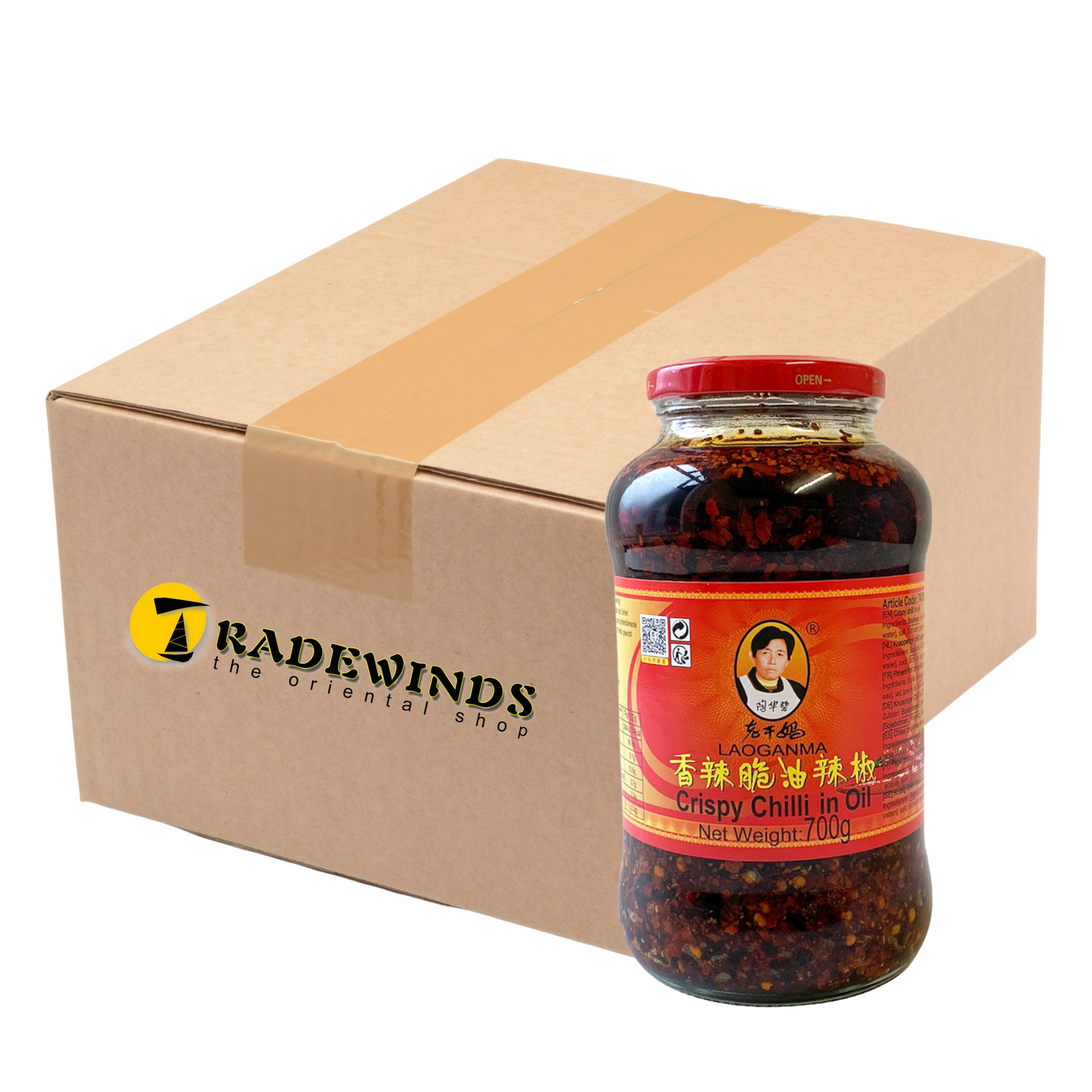 Lao Gan Ma Crispy Chilli in Oil - 12x700g