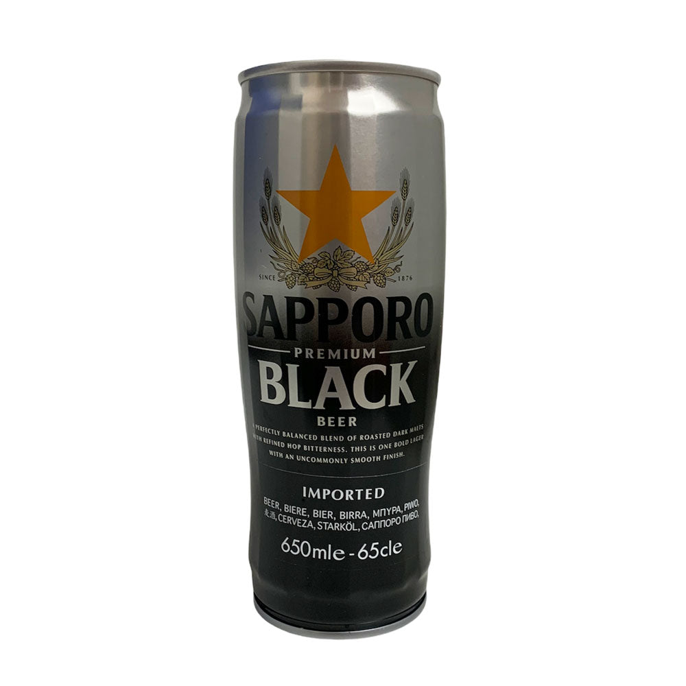 Sapporo Imported Premium Black Beer - 12x650ml