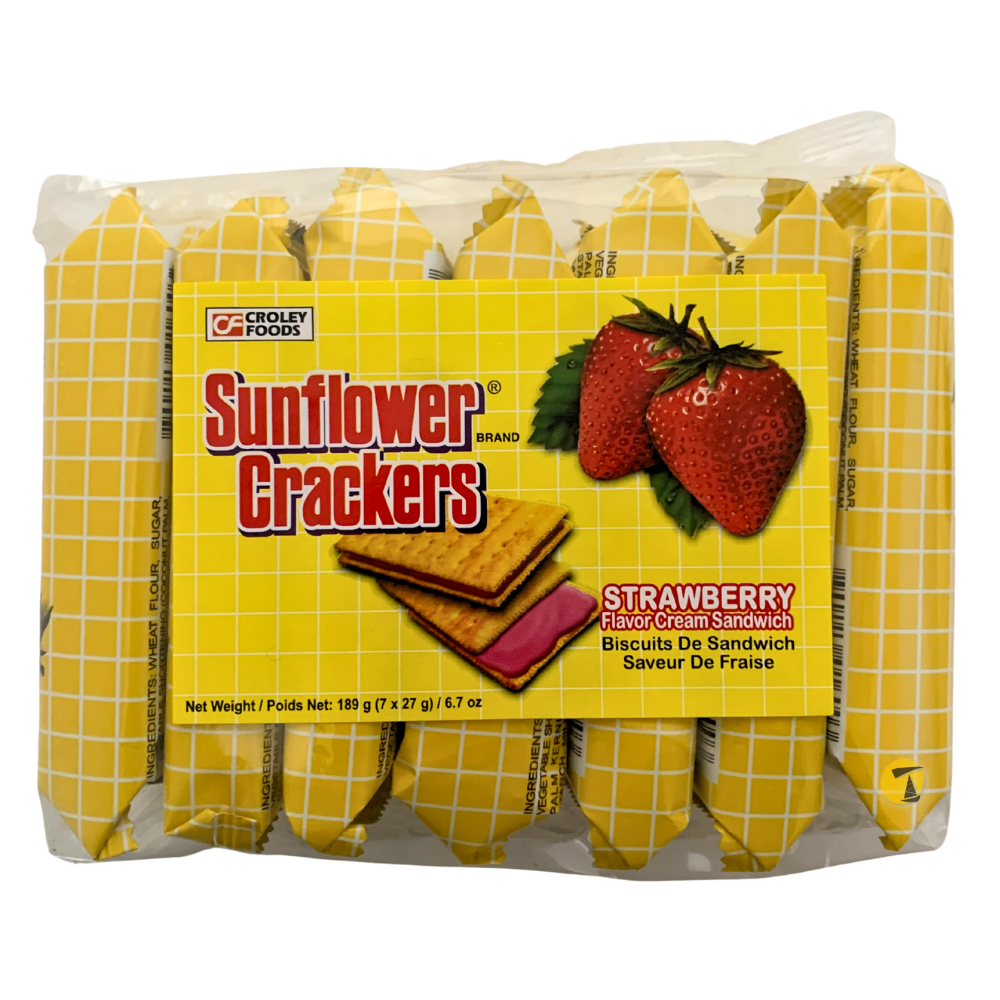 Sunflower Crackers Sandwich Strawberry Flavour - 42x189g