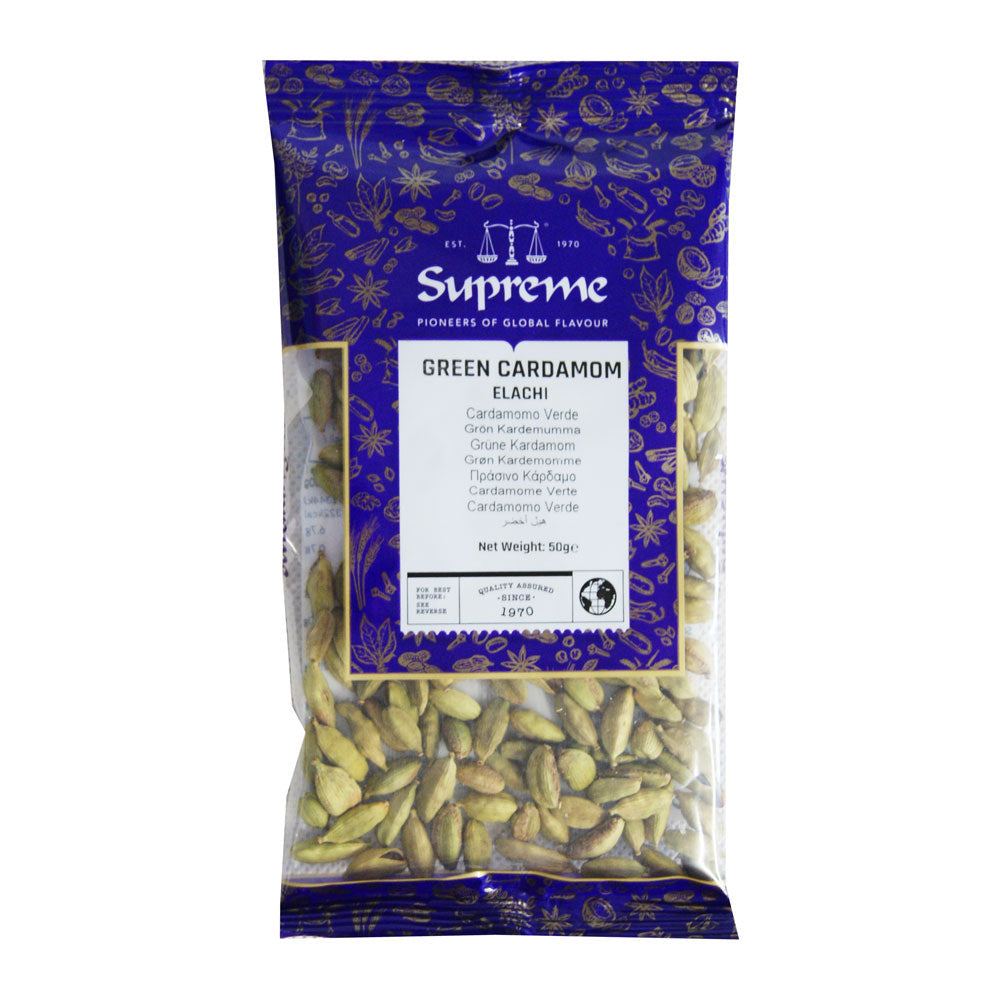 Supreme Green Cardamoms - 18x50g