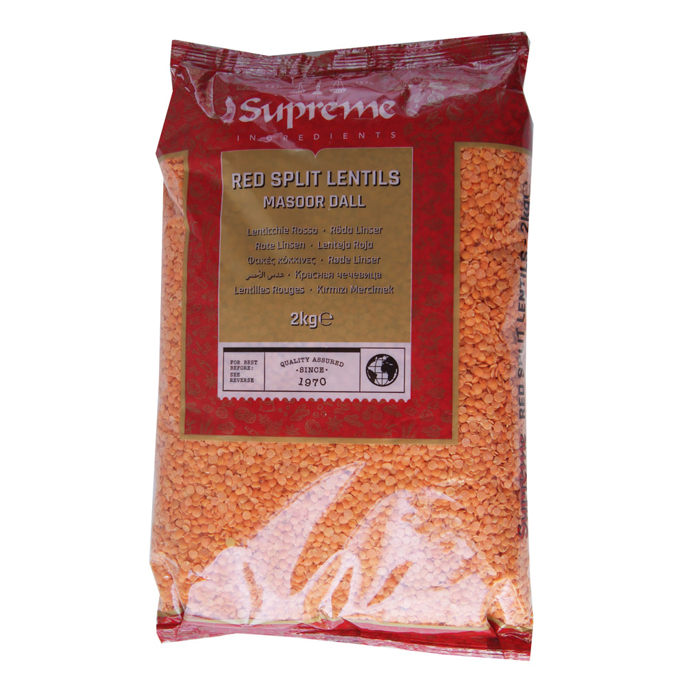 Supreme Red Split Lentils - 6x2kg