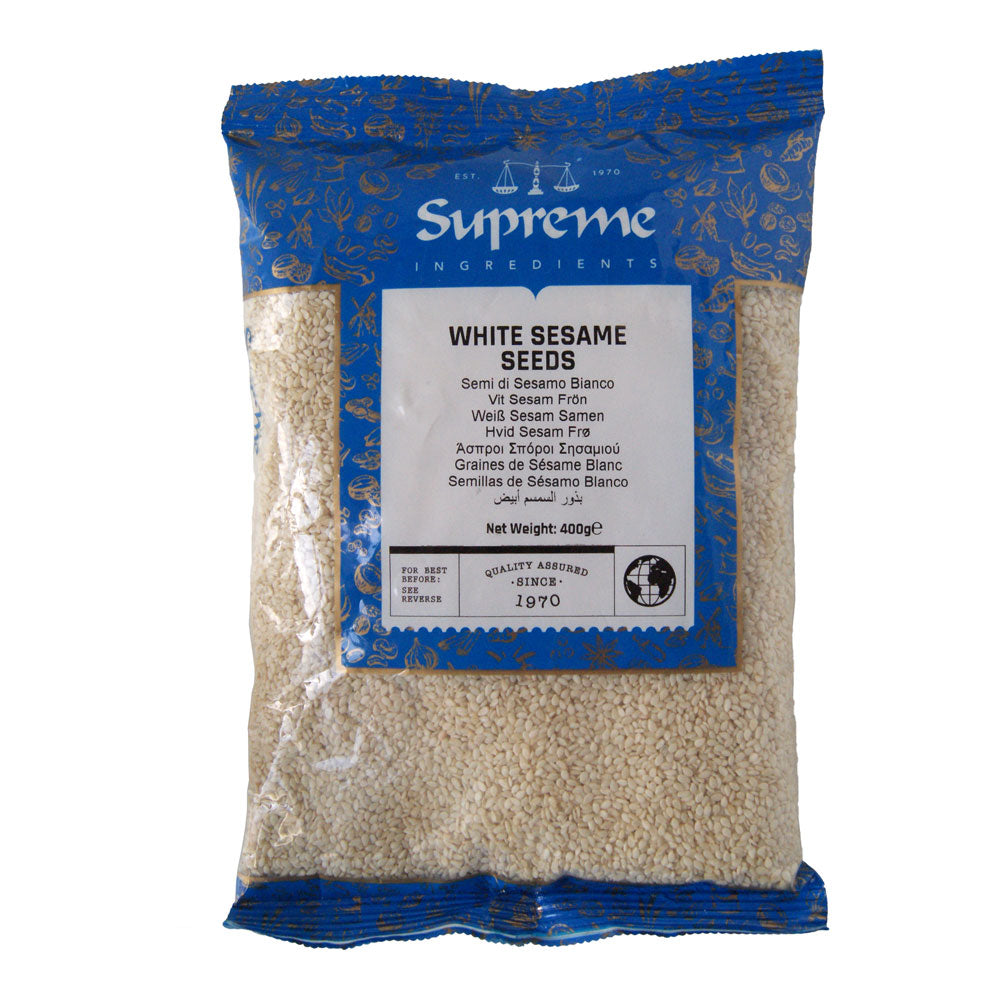 Supreme White Sesame Seeds - 10x400g