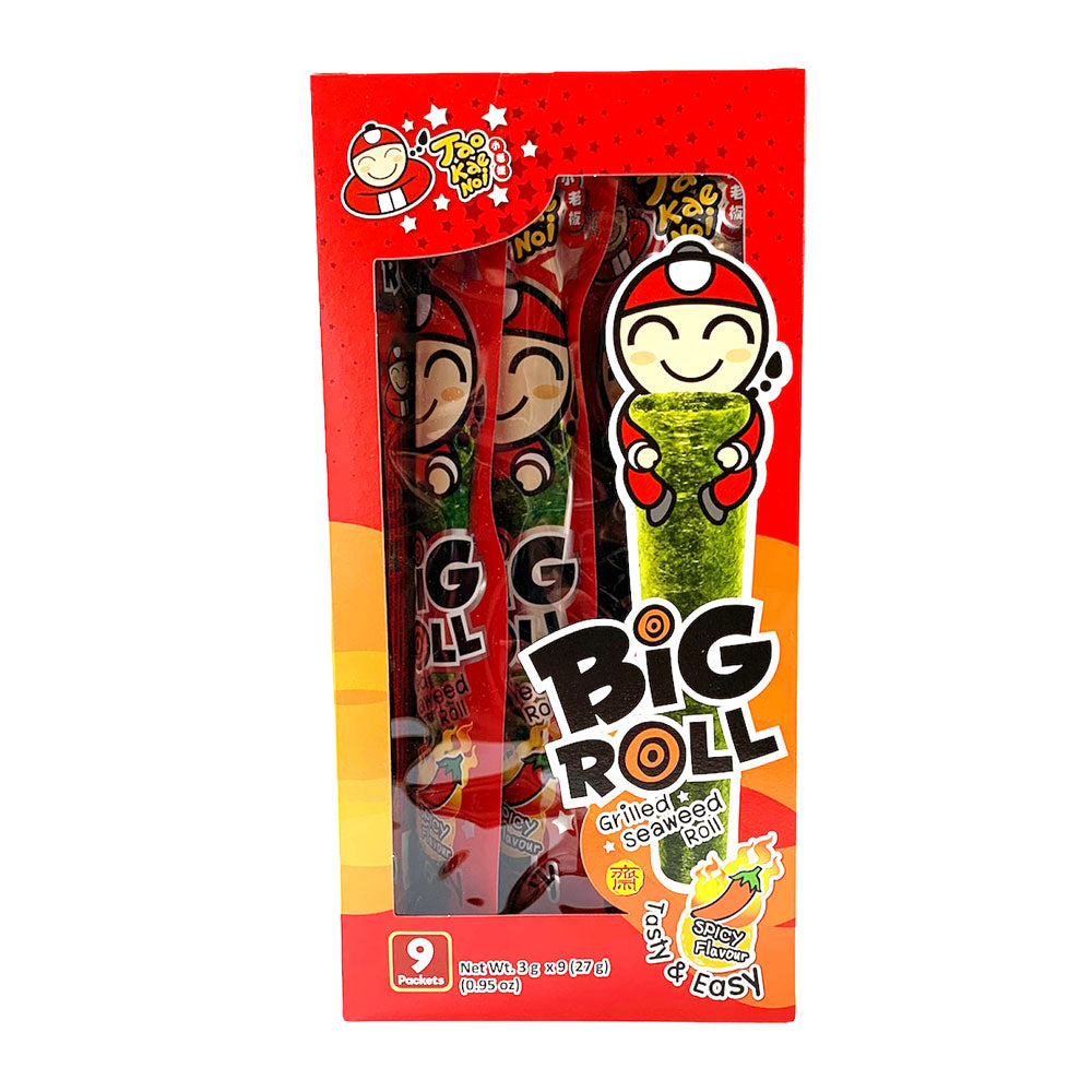 Taokaenoi Big Roll Grilled Seaweed Roll - Spicy - 12x(9x3g)