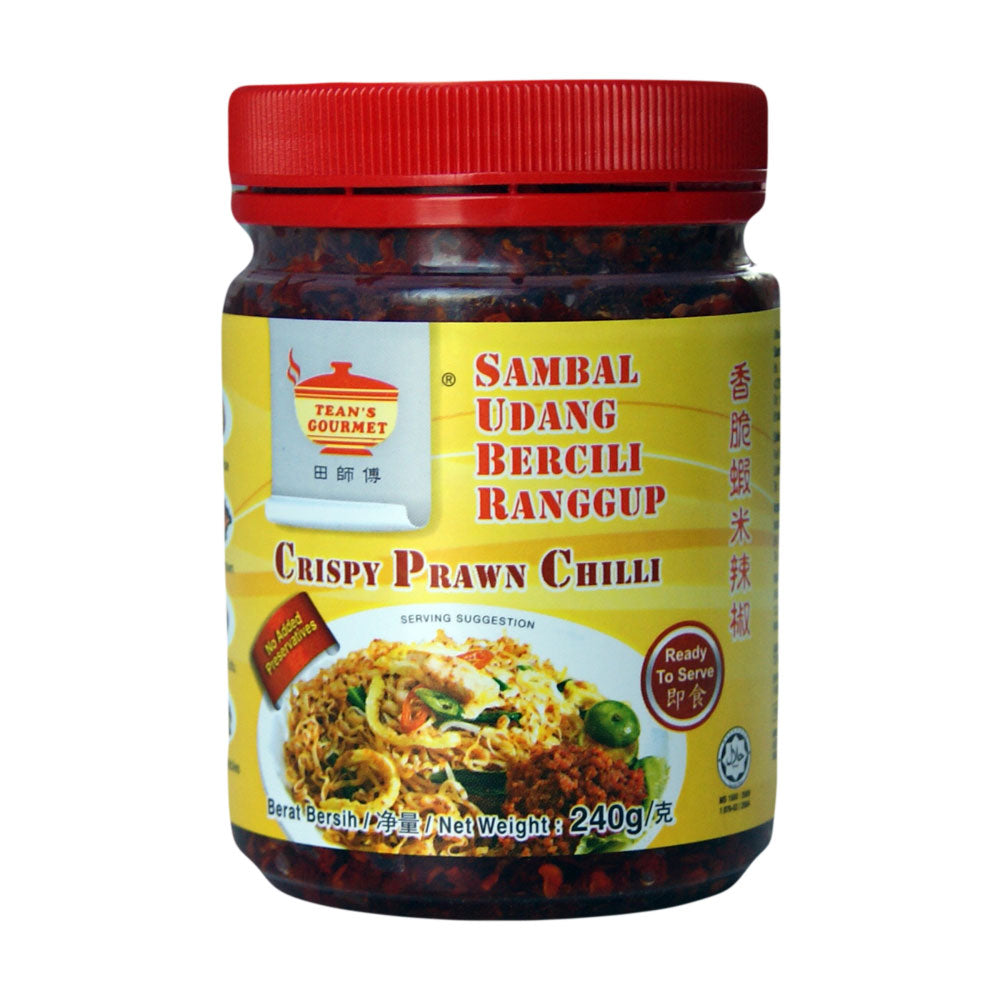 Tean's Gourmet Sambal Udang Bercili Ranggup (Crispy Prawn Chilli) - 24x240g