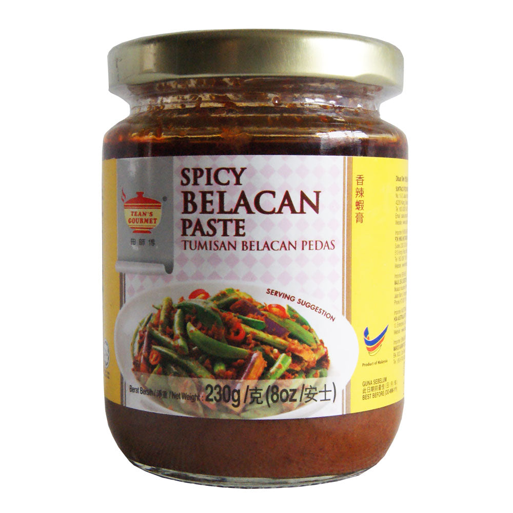 Tean's Gourmet Spicy Belacan Paste - 12x230g
