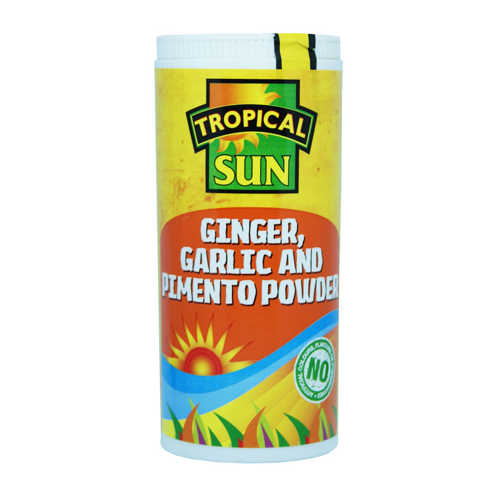 Tropical Sun Ginger, Garlic & Pimento Powder - 12x100g
