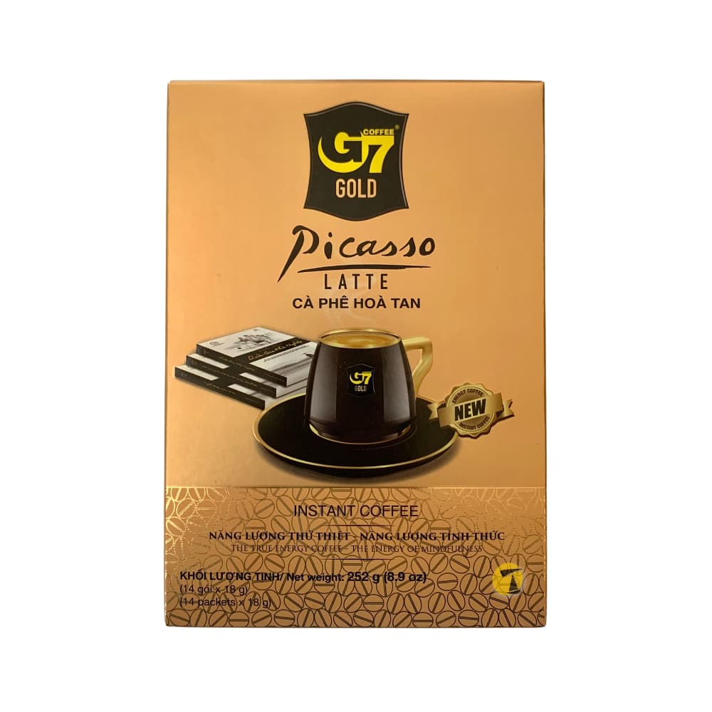 Trung Nguyen G7 gold Instant Coffee Latte Picasso (14 Pkt) - 12x252g
