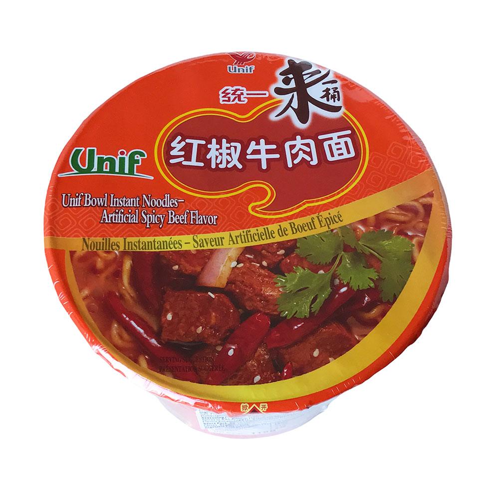 Unif Spicy Beef Bowl Noodles - 12x110g