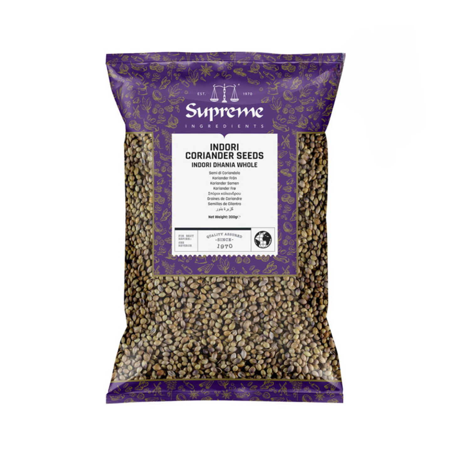Supreme Coriander Seeds (Dhania Whole) - 10x300g