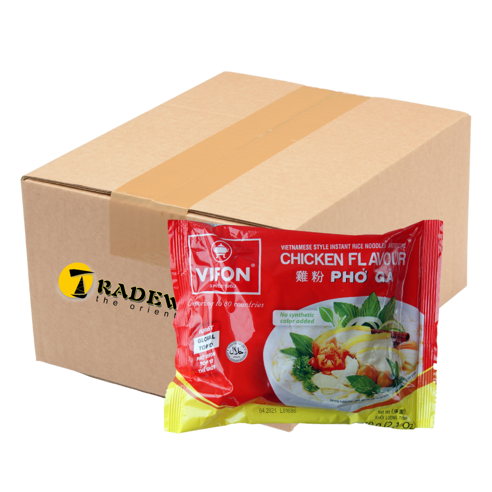 Vifon Vietnamese Instant Rice Noodles Pho Ga Chicken Flavour - 30 x 60g