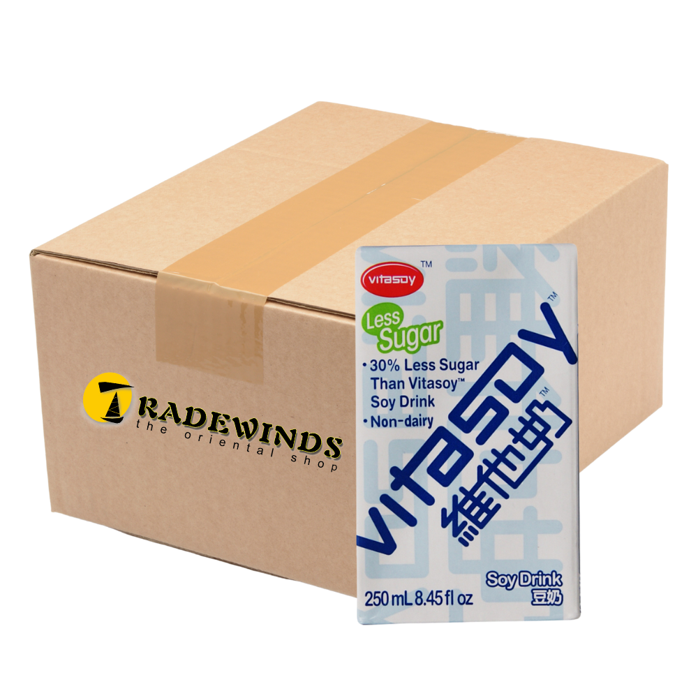 Vitasoy Less Sugar Soy Drink - 48 x 250ml