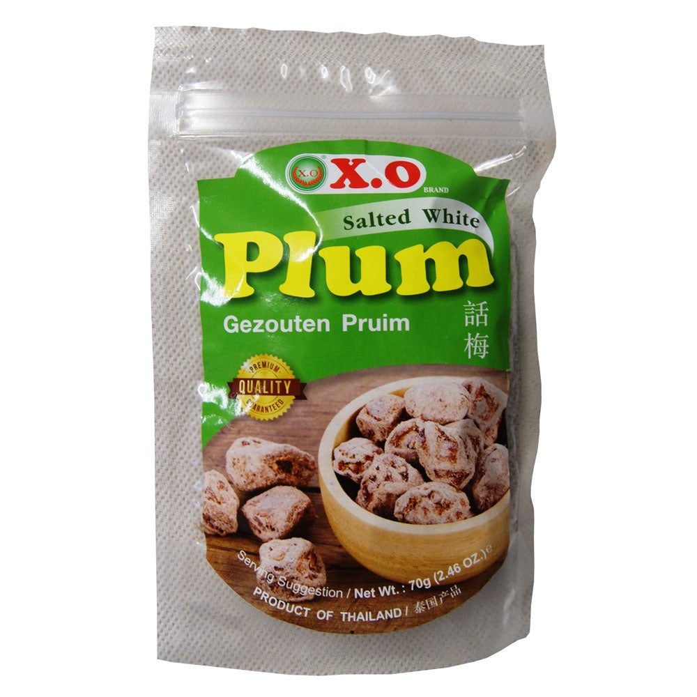 X.O White Preserved Salted Plum - 10x70g