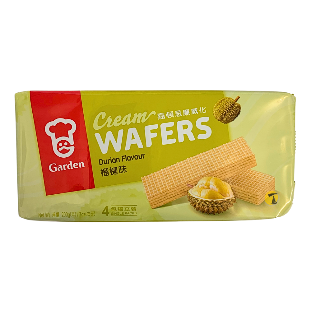 Garden Cream Wafers Durian Flavour - 12x200g