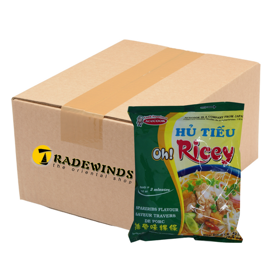 Acecook Oh! Ricey Instant Rice Noodles Spare Rib Flavour - 24 Packets