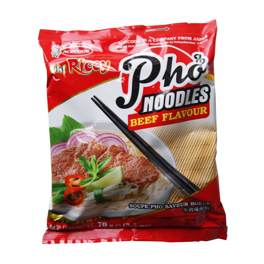 Acecook Oh! Ricey Beef Flavour Instant Rice Noodles - 24x70g