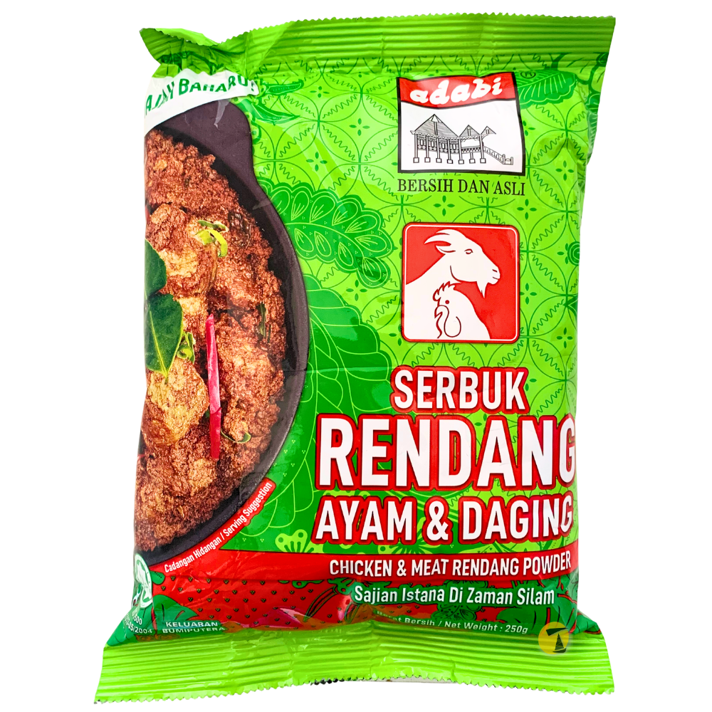 Adabi Serbuk Rendang Ayam & Daging - Chicken & Meat Powder - 40x250g