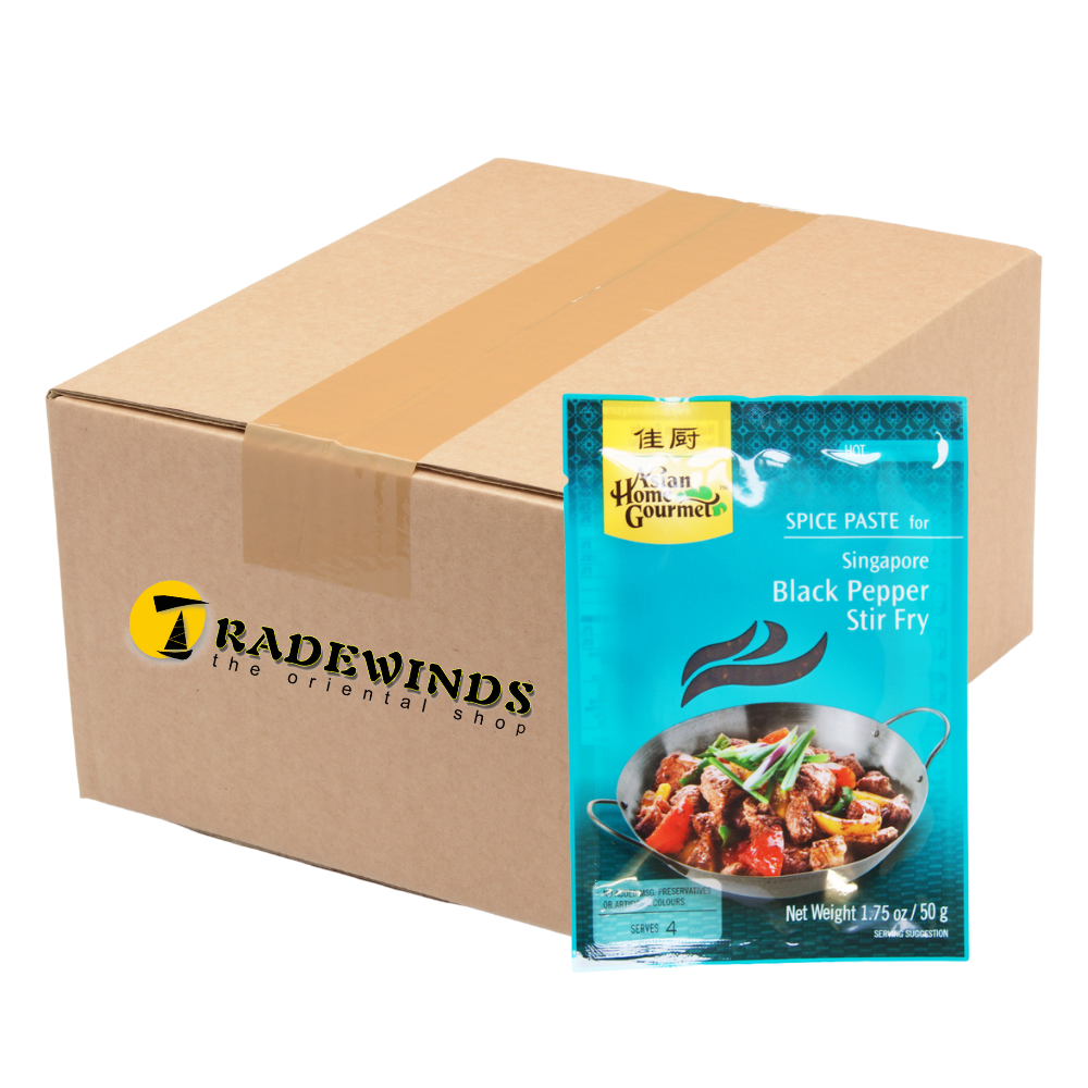 Asian Home Gourmet - Singapore Black Pepper Stir Fry - 12 x 50g