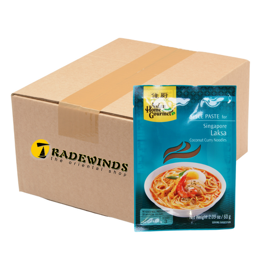 Asian Home Gourmet Singapore Laksa Curry Noodles - 12 x 60g