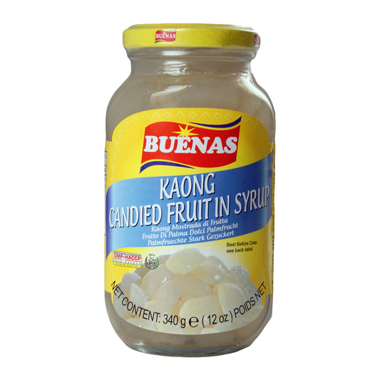 Buenas Sugar Palm Fruit in Syrup (Kaong) White - 24x340g