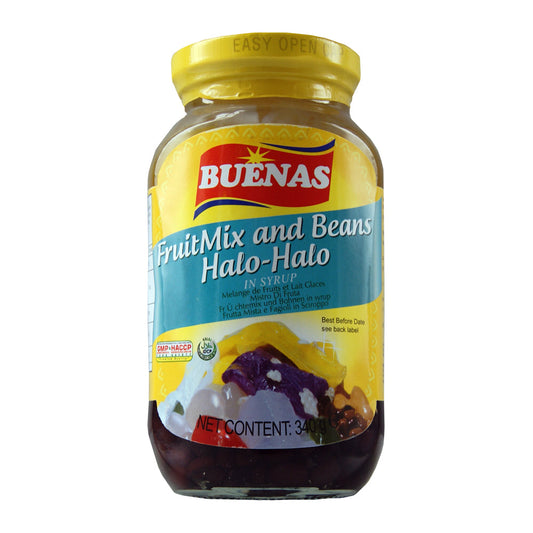 Buenas Fruit Mix and Bean in Syrup (Halo - Halo) - 24x340g