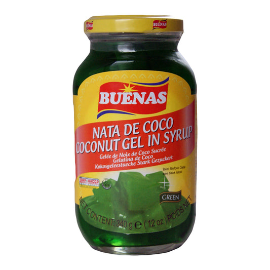 Buenas Nata De Coco Green Coconut Gel in Syrup - 24x340g