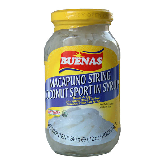 Buenas Coconut Sport in Syrup (Macapuno String) - 24x340g